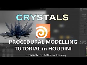Houdini Crystal Forms Procedural Modelling Tutorial on ArtStation