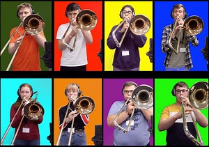 I've been invited to be guest soloist with the The National Youth Brass Band of Great Britain this week, and I've been tutoring the trombone section all week as well. In our trombone sectionals, amongst rehearsing their repertoire and covering all aspects of the profession, we worked on how to record, film and edit, and came up with this little video between us: 'Shenandoah' arranged by Christopher Bill A fabulous group of teenagers, who have all done me proud this week: Adam Warburton Joseph He