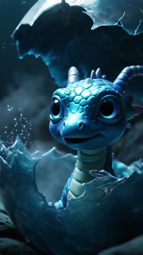 Ocean Dragon Hatching ASMR \n#asmr #ai #shorts #animation #satisfyingvideo
