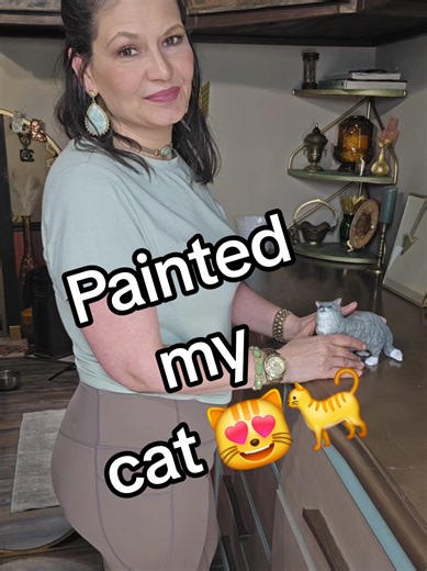 Cute Cat Figurine Painting Process