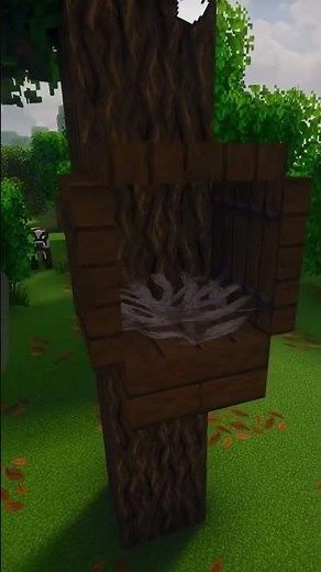 How to make a bird house in minecraft🕊️🕊️