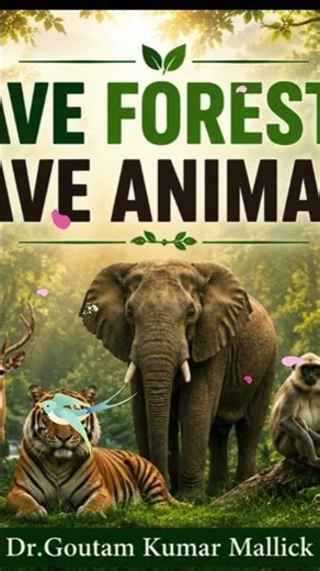 Slogan About Forest-21 Written by Dr.Goutam Kumar Mallick#wildlife #air #slogan #animals #forest