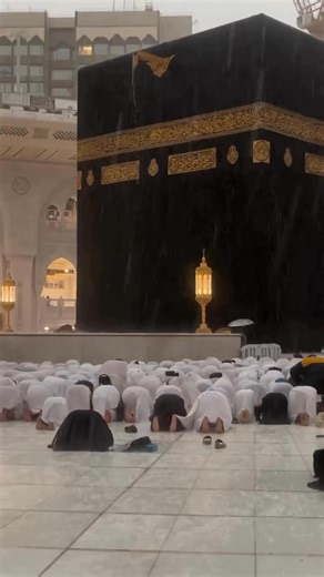 48K views · 4.6K reactions | Praying in rain; a blessing . . . #haramain #haramaininfo #makkah | Haramain | Facebook