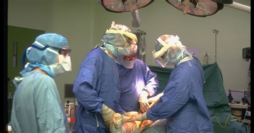 Helen McGinn walks without crutches after knee replacement