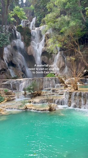 Kuang Si Falls in Luang Prabang, Laos - Must-See Waterfall in Southeast Asia