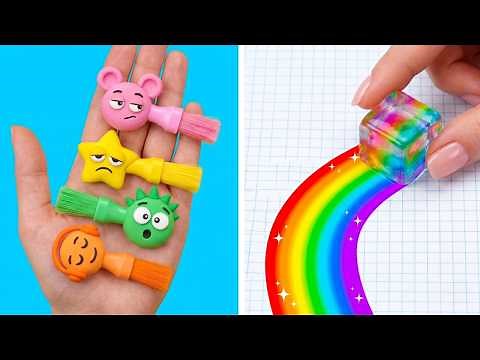 Easy School Crafts and Fun Squishy Ideas! 💖 📚