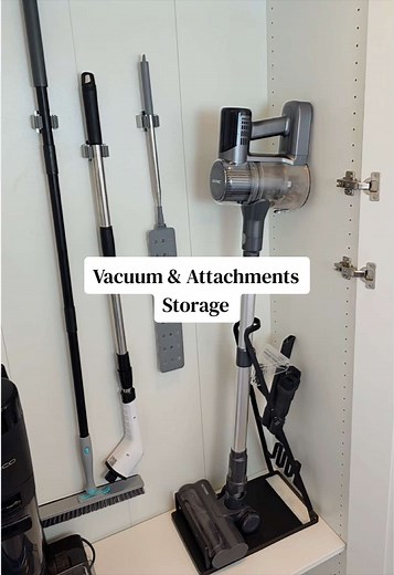 Tidy Up: Vacuum Stand for Wall-Leaning Vacuums