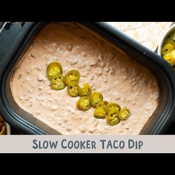 🏈🌮 Slow Cooker Taco Dip – Perfect for Any Party 🌮🏈
