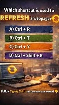 Do you know the shortcut to refresh a webpage? 🔄💻