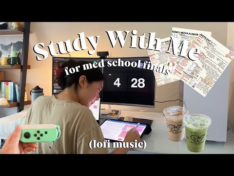 📚1 HOUR Study With Me for Med School Finals (Deep Study, Pomodoro, Lo-fi Music, Lock-In Mode)