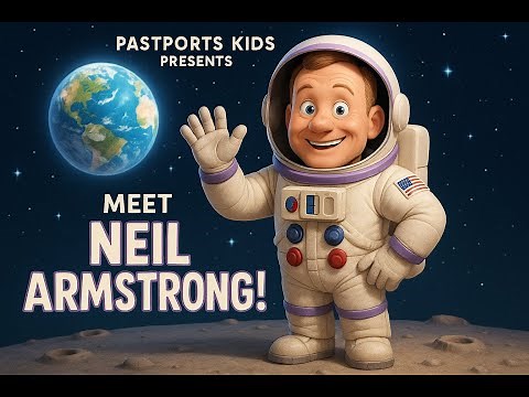 Meet Neil Armstrong 🚀 | The First Person on the Moon! | PastPorts Kids