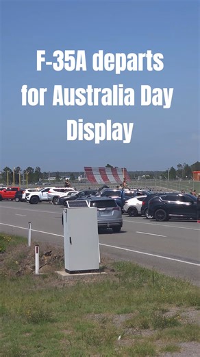 🚨 Australia Day airpower, airborne 🇦🇺✈️ The RAAF F-35A Lightning II departing RAAF Base Williamtown, heading south to conduct an Australia Day handling display over Sydney Harbour. There’s nothing subtle about the sound of an F-35 lifting off — a powerful reminder of modern Australian airpower as flyover preparations got underway ahead of Australia Day celebrations. Loud. Fast. Unmistakably Australian. #RAAF #F35A #AustraliaDay #FastJets #MilitaryAviation #AvGeek Royal Australian Air Force Ne
