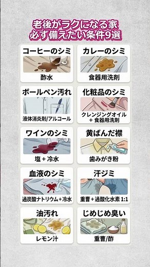 洗濯職人が明かす頑固なシミ落とし10選 #洗濯術 #シミ抜き #洗濯のコツ