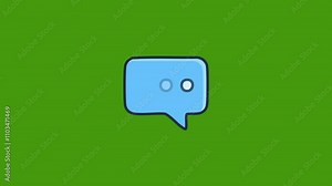 chat icon animation, 4K motion animation. Stock Video