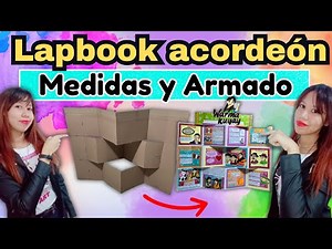 How to make an accordion or 3D lapbook from scratch – Measurements and assembly | Complete course...