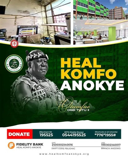 Heal Komfo Anokye Project: 38% of the $10 million generated - PRO reveals #adonko2fingers #AdonkoNextLevel #ABNGhana #angelcola | Angel FM Kumasi 96.1