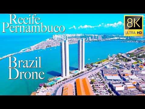 Recife, Pernambuco, Brazil in 8K UHD Drone