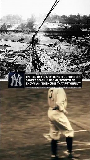 104 years ago today, the Yankees began construction on Yankee Stadium in the Bronx 🏟 #mlb #yankees