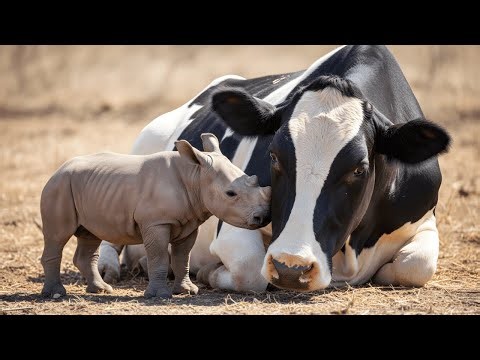 Unbelievable: The Cow Who Became a Mother to an Orphaned Rhino | The True Story of Sheba & Nandi