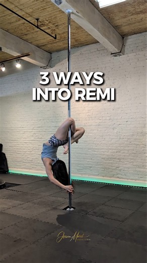 How to do the pole dance move 👉 Remi Sit // 3 Ways into Remi Layback #poledance #polefitness