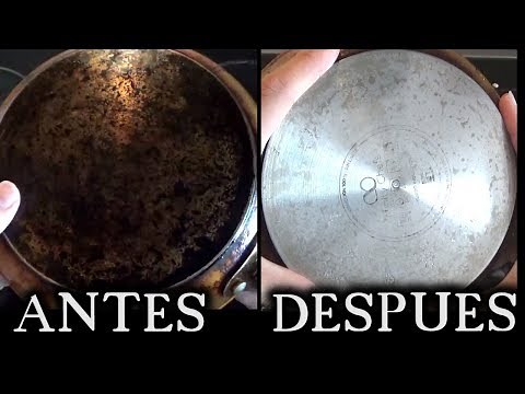 how to clean burnt pans on the outside