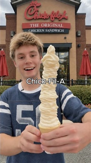 Will Chick-Fil-A Make ANY Size Icecream Cone? #food #icecream #shorts