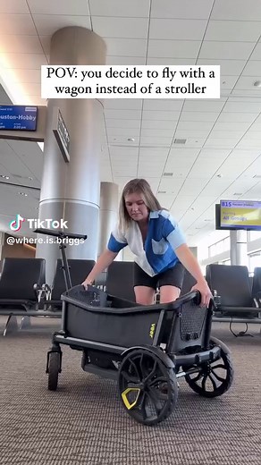 What you need to know 👇 ✨ Not all airlines allow you to check a collapsible wagon in place of a stroller but many do. Just call your airline, or better yet, text/email so you have it in writing before you travel! ✨ Just like strollers, I recommend using a travel bag. It protects it from scuffs, water, dirt, germs, etc. ✨ I like gate checking a wagon because I can throw car seats, suitcases and/or kids inside and it’s easy to get everything to my gate. ✨ Bringing a wagon in place of a stroller c