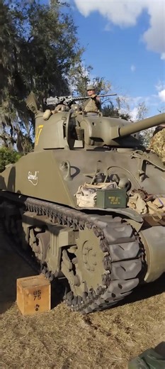 Sherman tanks at WW II reenactment