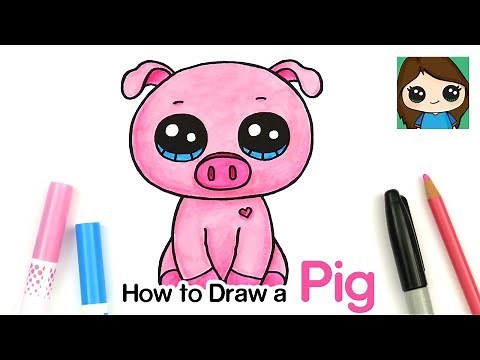 How to Draw a Baby Pig Easy | Beanie Boos