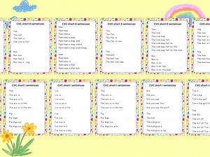 1st Grade Reading Fluency Passages | Homeschool & Early Literacy Phonics Sentences, Short Reading for Kids | Reading Intervention Resources - Etsy