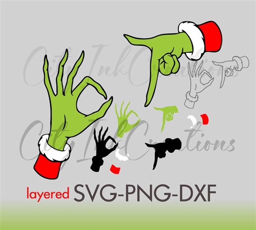 Christmas 67 Grinch Hands SVG Layered 67 PNG - Etsy Canada