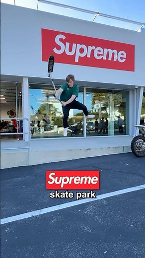can you ride the supreme store skatepark