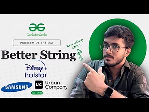 Better String | 🧑‍💻 C++, Java, Python | Dynamic Programming | T.C ➡️ O(N), S.C ➡️ O(N) | POTD | GFG