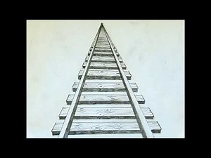 One-Point Perspective Demo: Train Tracks (Part One of Three)