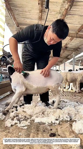 La tijera eléctrica contra el vellón: Cómo un gesto rápido salva la vida del cordero