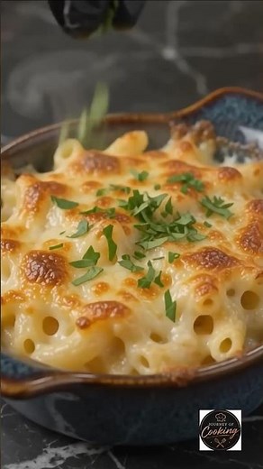 🔥 Ultimate Baked Mac and Cheese | Crispy Golden Cheese Crust & Creamy Inside ASMR Cooking