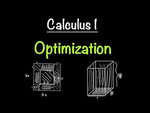 Optimization | Examples for Calculus 1 | Math with Professor V