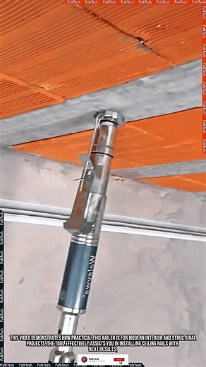 Automatic Ceiling Nailer: Installing Ceiling Nails Neat Fast Precise #tool #tools #innovation