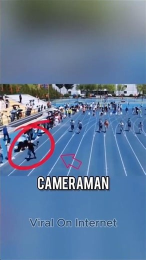 🤯Cameraman Runs Faster than the Athletes! #CameramanVsAthletes #CameramanRunsFaster #ytshort#shorts