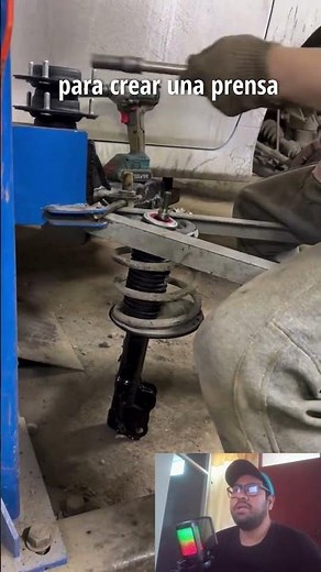 ✅Creative method for compressing suspension springs#mechanics #cars #workshop