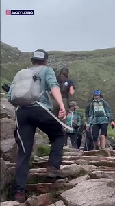 Video captures Princess of Wales hiking during her gruelling Three Peaks Challenge #shorts