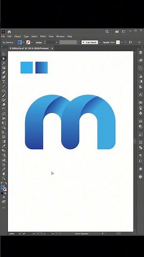 Illustrator Tutorial | How to design an M logo in Adobe Illustrator #logo