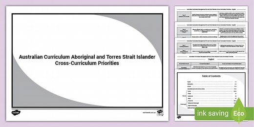 Australian Curriculum Aboriginal and Torres Strait Islander Cross-Curriculum Priorities Framework