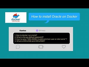 How to run Oracle 12C Docker Image (Part 1)