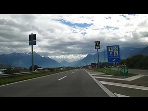 A9 Lausanne - Sion 4k Driving Tour, Switzerland, Suisse, Svizzera #highway #schweiz #A9