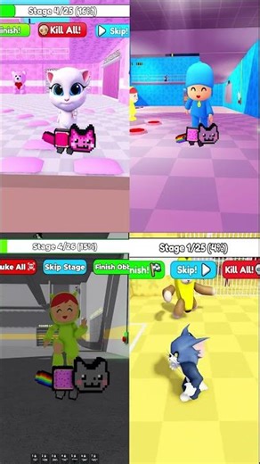 Roblox Talking Tom Angela Hank Ay Mi Gatito Meow Meow Jumpscare's #sonic