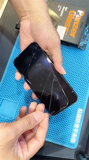 Replace Screen Protector For iPhone 12 - AntiBacterial Original Panzer Tempered Glass #shorts