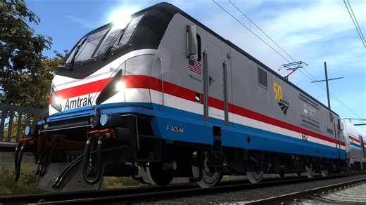 Amtrak ACS-64 #662 Phase III Train Sim World 2' Wrap Reskin