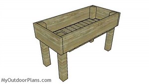 Easy Elevated Planter Box Plans | MyOutdoorPlans