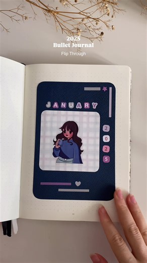 2025 Bullet Journal Cover Pages Flip Through